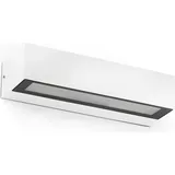 faro BARCELONA LAKO LED Wandleuchte Aluminium, Glas 7,0 cm IP65 8W weiß matt