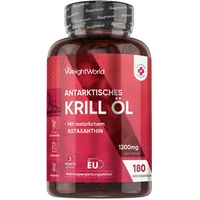WeightWorld Antarktische Krillöl Weichkapseln - 1200mg pro Portion -