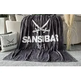 Sansibar Sylt Wohndecke anthrazit/offwhite 150x200 cm,