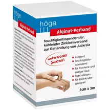 höga-pharm gmbh Alginat-Verband 6 cmx3 m kühlender Zinkleimverband