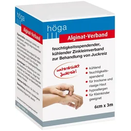 höga-pharm gmbh Alginat-Verband 6 cmx3 m kühlender Zinkleimverband