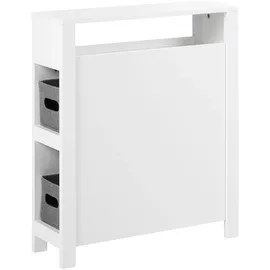 Beliani Badezimmerschrank 20 x 70 x 20 cm Weiß