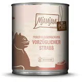 MjAMjAM – ausgewählte Fleischsorten 800g für Katze MjAMjAM Katze 6x800g Strauß pur