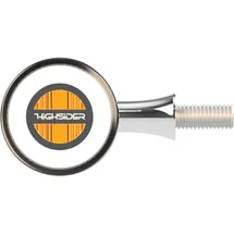 Highsider Rocket Bullet, LED Blinker/Positionslicht silber-gold