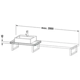 Duravit L-Cube Konsole LC100C08585#80,