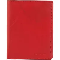 Excellanc Herren Geldbörse aus Echtleder. Format 10 x 12 cm. - Rot