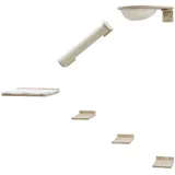 Kerbl Rocky Kletterwand 52 x 17 x 37 cm natur/weiß