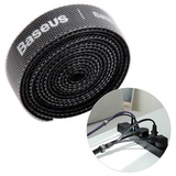 Baseus Rainbow Circle Klettbänder - Klettband Klett-Kabelorganizer 1m schwarz