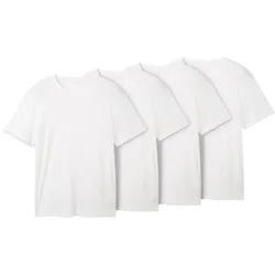 TOM TAILOR T-Shirt, (Packung, 4 tlg.), in 4er Packung TOM TAILOR white L