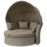 Liegeinsel Miami Grey Cane Strandliege Sonnenliege Sunlounger Gartenliege Liege