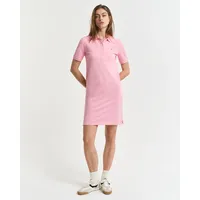 GANT Polokleid mit Logo-Stitching, pink XXL