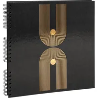 Exacompta Fotoalbum Spiralbindung Hardcover 32 x 32 cm 60 Seiten schwarz, 35x3.3 cm)