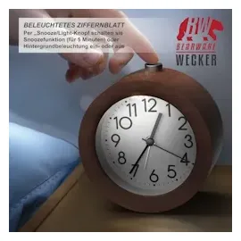 Bearware Analoger Wecker beige