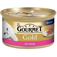Katzenfutter Gourmet Gold mit Rindfleisch Select 85gr