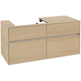 Villeroy & Boch Waschbeckenunterschrank 4 Auszüge 120 x 54,8 x 50 cm Nordic Oak
