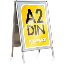 karat homeliving Kundenstopper Doppelseitig Rahmen: 25 mm Metallrückwand