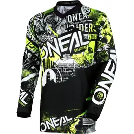 O'Neal Element Jersey Attack | Erwachsene | Schwarz Neon-Gelb | Größe M