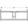Geberit Smyle Square Waschtischunterschrank 2 Schubladen