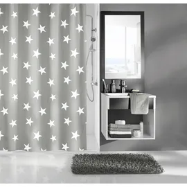 KLEINE WOLKE Duschvorhang Nova 240 x 180 cm grau