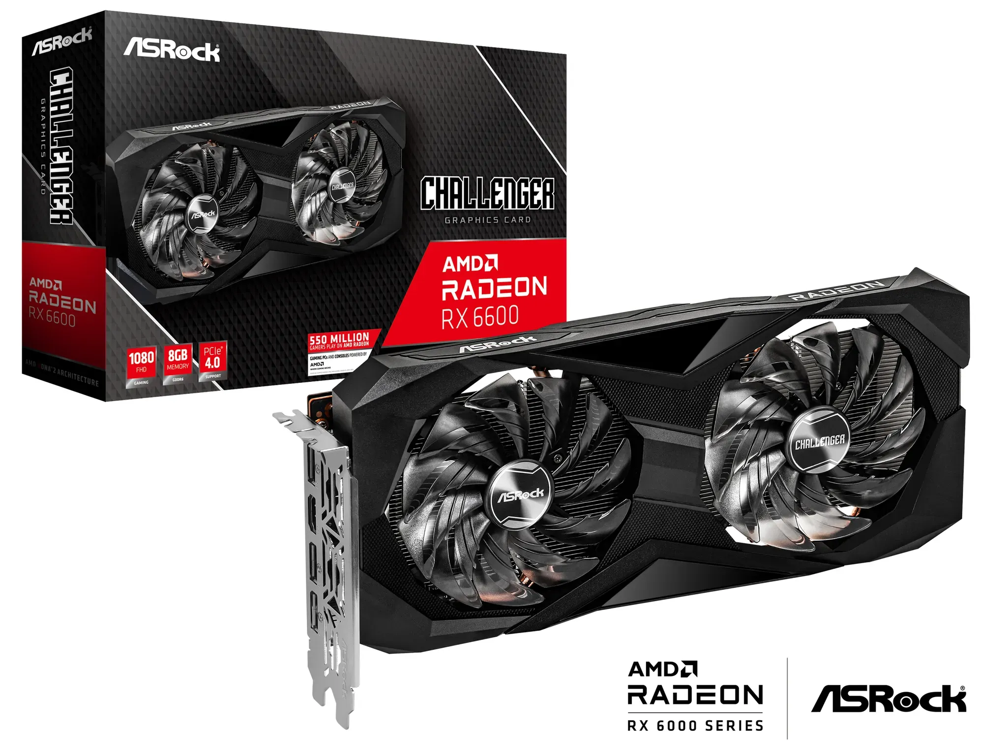 Preisvergleich Produktbild ASRock Radeon RX 6600 Challenger D 8GB - Grafikkarten