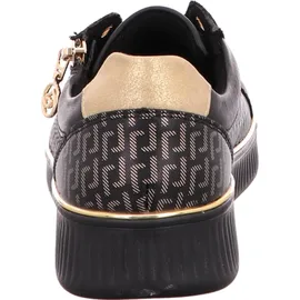 REMONTE Schnürschuhe in schwarz/schwarz/alloy/ginger-gold | Gr.: 37