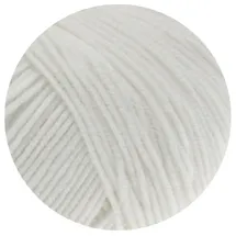 Lana Grossa Häkelwolle Cool Wool Weiß 50 g