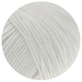 Lana Grossa Häkelwolle Cool Wool Weiß 50 g