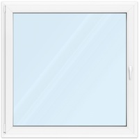 Fenster 125x125 cm, Kunststoff Profil aluplast IDEAL® 4000, Weiß, 1250x1250 mm, einteilig festverglast, 2-fach Verglasung, individuell konfigurieren