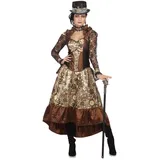 Wilbers Damen Kostüm Steampunk Kleid Karneval Fasching Gr.48