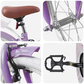 vidaXL Kinderfahrrad 18 Zoll lila