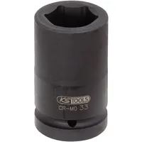 KS Tools 1" Sechskant-Kraft-Stecknuss, lang, 38mm