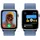Apple Watch SE 2023 GPS 44 mm Aluminiumgehäuse silber, Sport Loop winterblau