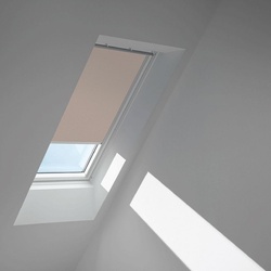 VELUX Verdunkelungsrollo Helltaupe 4580, 114x160 cm (S10), Aluminiumschiene,Elektro,GGU,VELUX
