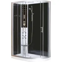 SANOTECHNIK Vario Komplettdusche mit Schiebetür links 120 x 80 cm Sicherheitsglas