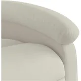 vidaXL Relaxsessel 55,3 x 82 x 73,4 cm Creme Samt elektrisch