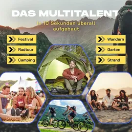 Lumaland Wurfzelt 4 Personen Weiß