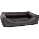 CopcoPet – Hundebett Paco Kunstleder – Schwarz Gr: XXL ca. 125 x 100 cm