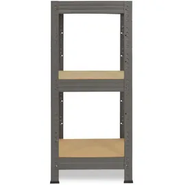 shelfplaza PRO 90x60x60 cm Schwerlastregal in grau mit 3 Böden und 200 kg Traglast pro Boden