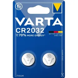 Varta CR2032 3V Lithium Knopfzelle - 2er Blister