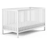 Kids Collective Babybett weiß Holz, Buche, 70x140 cm Babymöbel, Babybetten, Gitterbett