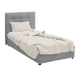 LÜTTENHÜTT »Endres« mit Bettkasten, wahlweise ohne Matratze/Lattenrost oder incl. Matratze grau