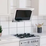 vidaXL Dunstabzugshaube 60 cm Edelstahl und Hartglas Silbern vidaXL