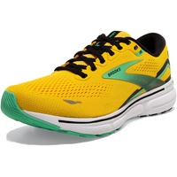 Brooks Ghost 15 Sneaker, Lemon Chrome Black Sedona Salbei, 45 EU