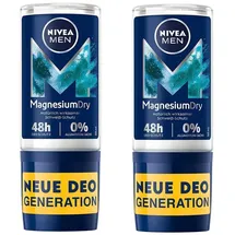 NIVEA MagnesiumDry Deo Roll-On 2 x 50 ml