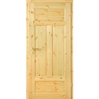 Kilsgaard Zimmertür Holz Typ 02/04 N Kiefer unbehandelt, DIN Links, 610x2110 mm