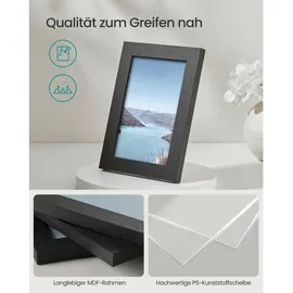 Songmics Bilderrahmen schwarz 20x25 cm / 13x18 cm / 10x15 cm 10er Set