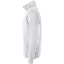 New Wave Rundhalspullover Classic Half Zip Weiß XS