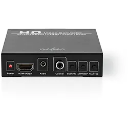 Nedis HDMI  Converter - SCART Buchse - HDMI Ausgang / 1x 3.5 mm Audio Out / 1x Digital Audio - 1-Weg - 1080p - 1.65 Gbps - Aluminium - Anthrazit