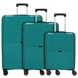 d & n Travel Line 4000 Koffer-Set 3-tlg. grün/pearl