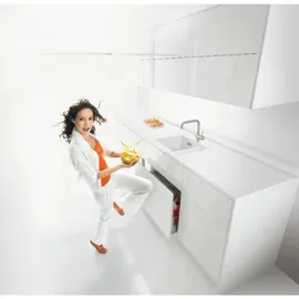 ninka Mülltrennsystem Set eins2fünf - Einbaumülleimer 1 Fach mit Ablageschale für KB 500/NL 400, grau - Ninka